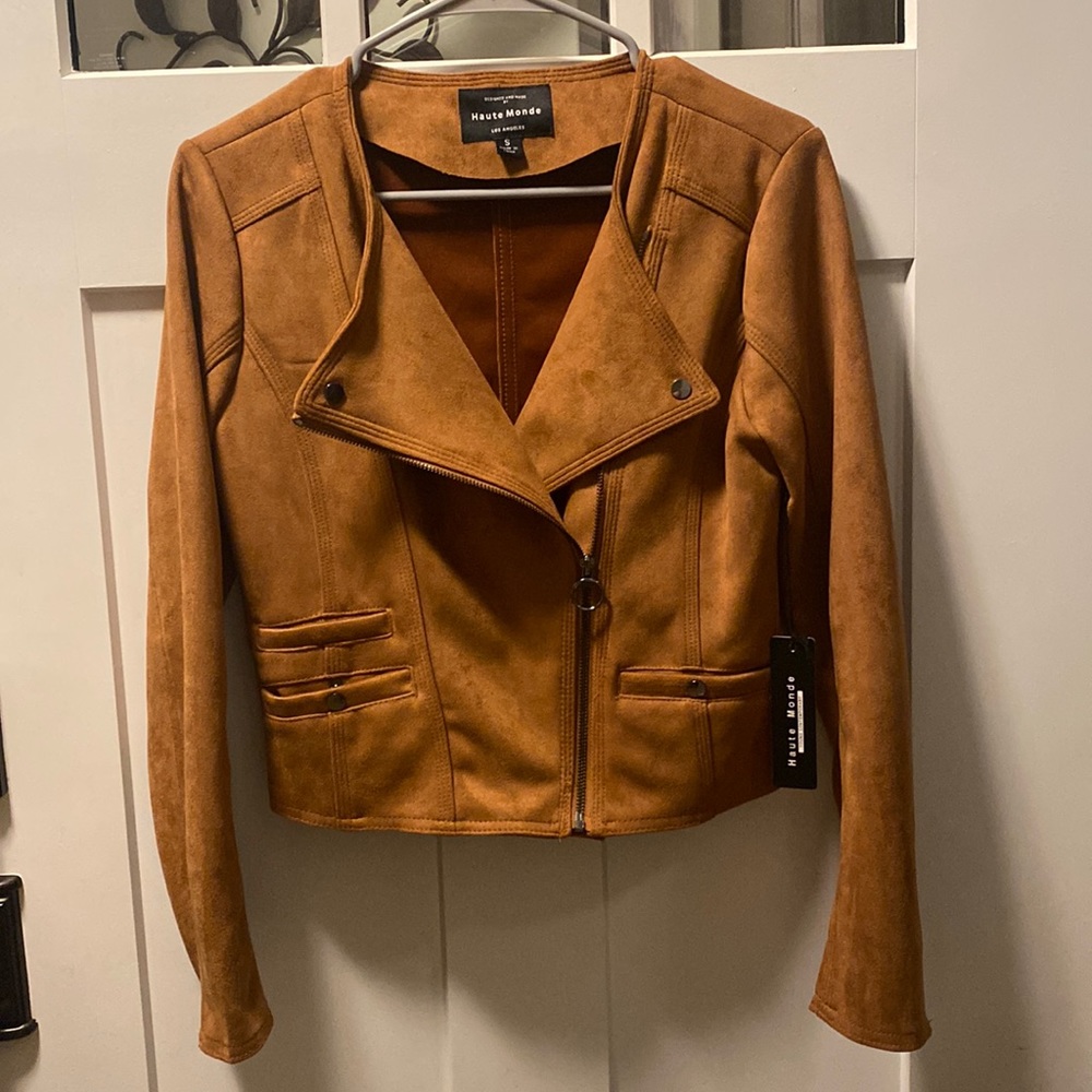 Haute Monde Faux Suede Jacket